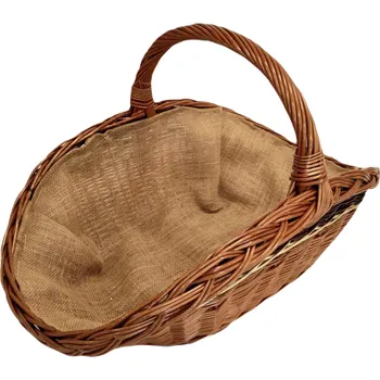 Home Koš ke krbu gondola s jutou přírodní lakovaná