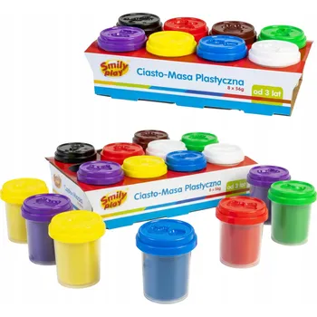 Modelovací hmota Sada MODELÍNA pro DĚTI 8ks Plastelína