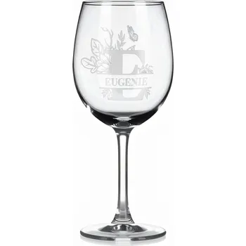 Sklenice Vínová sklenka s gravírovaným jménem – EUGENIE