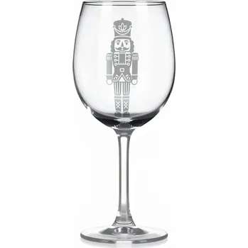 Sklenice Sklenice na víno s gravírovaným motivem louskáčka