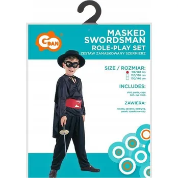 Karnevalový kostým KOSTÝM PRO DĚTI ZAMASKOVANÝ ŠERMÍŘ VEL. 110/120 CM