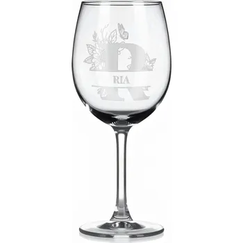 Sklenice Vínová sklenka s gravírovaným jménem – RIA