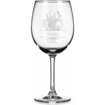 Sklenice Vínová sklenka s gravírovaným jménem – TIMEA