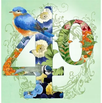 Ozdobné KARTY K DÁREK PŘÁNÍ K NAROZENINÁM Přáníčko čtverec s obálkou 40