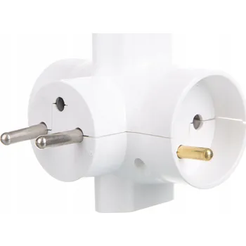 Elektrická zásuvka Elektrická Zásuvka rozbočka Timex-Elektro bílá