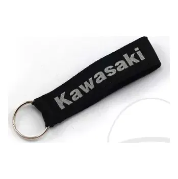 Textilní přívěsek na klíče "klíčenka" KAWASAKI, 8x2 cm