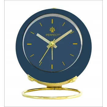 Budík Budík Ručičkový Modrý Tichý Chod Podsvícení Na Baterie 9x1