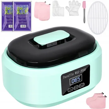 Péče o ruce PARAFÍNOVÁ LÁZEŇ 200W VELKÁ SADA 3,4L + 900g PARAFÍNU + PŘÍSLUŠENSTVÍ + LED displej