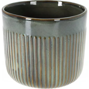 Květináč Květináč 15,5 x 17 cm keramika zelená