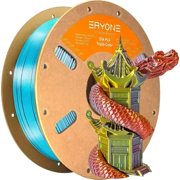 Filament ERYONE PLA Filament - Tříbarevný 1kg (zelená, oranžovo červená, zlatá) - Filament