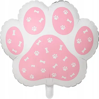Balónek Fóliový balónek ve tvaru psí tlapky, 49 x 50 cm.