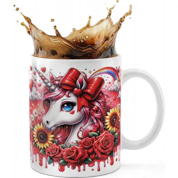 KERAMICKÝ HRNEK 330ML S POTISKEM – JEDNOROŽEC UNICORN KŮŇ
