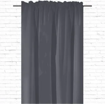 Prostěradlo Závěs připravená na míru – tmavě šedá – BabyMetka