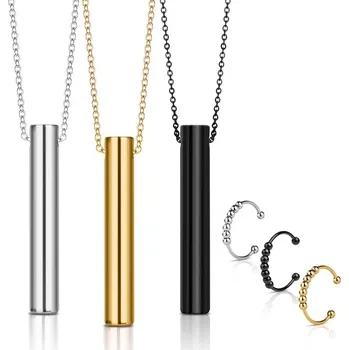 Náhrdelník Řetízek Aucuu 3 barvy zlatý, stříbrný, černý