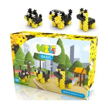 ostatní stavebnice MELI ZÁKLADNÍ STAVEBNICE 120 DÍLŮ STATEČNÍ PSI 3v1