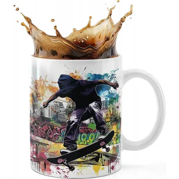 KERAMICKÝ HRNEK 330ML S POTISKEM – SKATEBOARD SKATE SPORT OLLIE