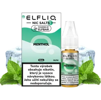 vaporizér Liquid ELFLIQ Nic SALT Menthol 10ml 20mg
