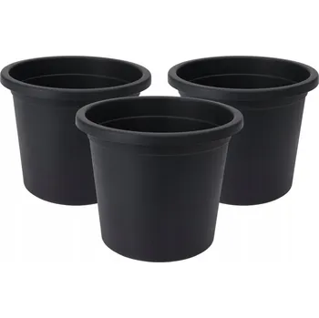 Květináč plast černý Koopman 14,5 cm x 14,5 x 11 cm