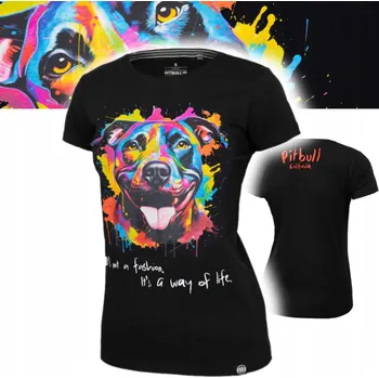Dámské tričko Dámské tričko kulatý výstřihem Pitbull velikost L