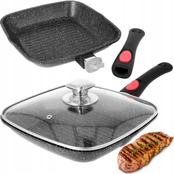 Pánev Grilovací pánev BRUNBESTE 28 cm s nepřilnavým povrchem