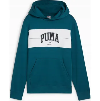 Pánská mikina Tepláková mikina bavlněná PUMA zateplená s kapucí, velikost 164.