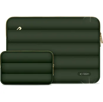 pouzdro na notebook Taška / Pouzdro na notebook 13-14" Tech-Protect Puffy - olivové