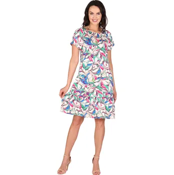 Dámské šaty Dámské šaty Bonka 457 květy Evona