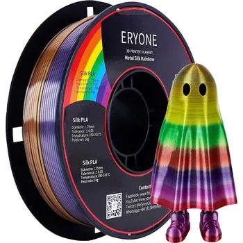 Filament ERYONE PLA Filament - Metal silk rainbow 1kg (Kovově lesklá duha) - Filament