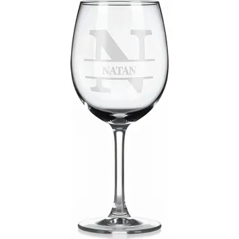 Sklenice Vínová sklenka s gravírovaným jménem – NATAN