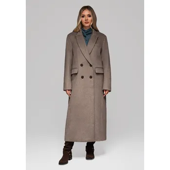 Edoti Larica krémová L Dámský kabát Edoti Larica krémová L