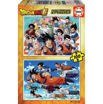 Puzzle Educa Puzzle 200 dílků Educa Puzzle 2 x 100 dílků Dragon Ball Super