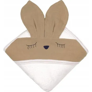 Deka s kapucí Hi Little One 100 x 100 cm hnědá