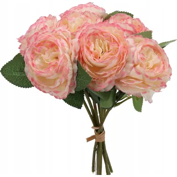 umělá květina Kytice umělých květin Jumi růžové anglické růže 28 cm