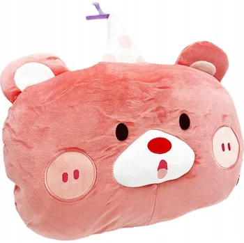 plyšák Plyšový polštář plyšová hračka NAROZENINOVÝ MEDVÍDEK s čepičkou plyšový mazlíček přítulníček