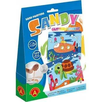 Obraz Pískové omalovánky se třpytkami Alexander 2717 Želva a ponorka