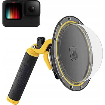 Příslušenství pro videokameru VODOTĚSNÉ POUZDRO PRO KAMERU GOPRO HERO 11/10/9 BLACK TELESIN DOME PORT
