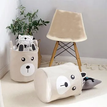 Úložný box KOŠ, KONTEJNER, ORGANIZÉR NA HRAČKY, SÁČEK NA PRANÍ, SKLÁDACÍ, VELKÝ, PRO DĚTI