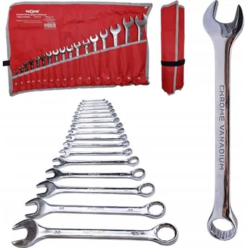 Klíč Sada očkoplochých klíčů NOMI 6–32 mm 17ks Chrome Vanadium CrV pouzdro