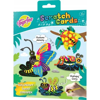 Obraz BAREVNÝ SVĚT STÍRACÍCH OBRÁZKŮ - stírací obrázky hmyz