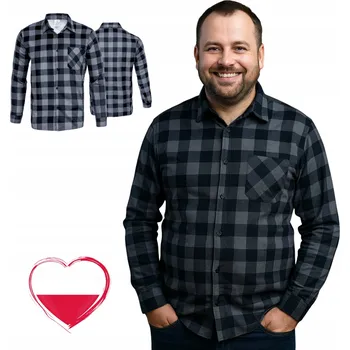 Pánská košile PÁNSKÁ FLANELOVÁ KOŠILE KOSTKOVANÁ, MÓDNÍ 100% BAVLNA ČESKÁ VÝROBA vel. S