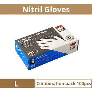 Pracovní rukavice Wepack Rukavice nitrilové nepudrované modré 10 bal x 100 ks Velikost: L