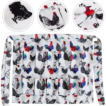 Obraz Kuřecí farmářská zástěra s kapsami na sběr vajíček