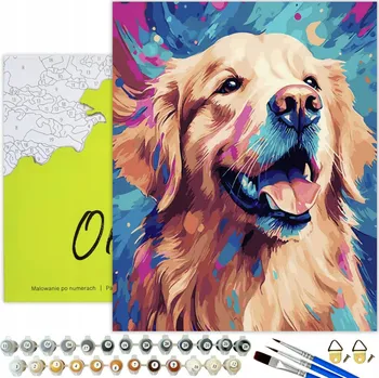MALOVÁNÍ PODLE ČÍSEL Pes Obrázky Pro Malování podle čísel S RÁMEM Oh Art!