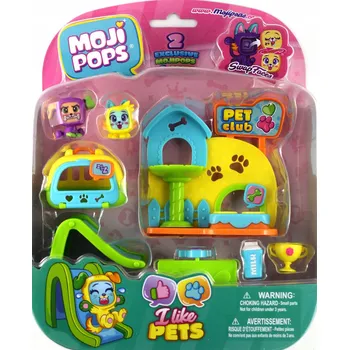 Figurka Mojipops I like Pets domeček pro zvířátka + 2 figurky