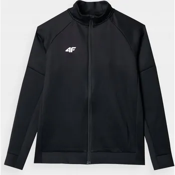 Chlapecká mikina 4F dětská mikina polyester černá, velikost 146