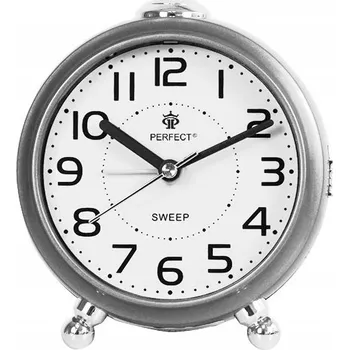 Budík Budík Perfect stříbrný, 8 cm