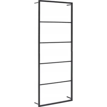 Držák na ručník Stojan na ručníky, černý, 45x10x115 cm, ocelový VidaXL