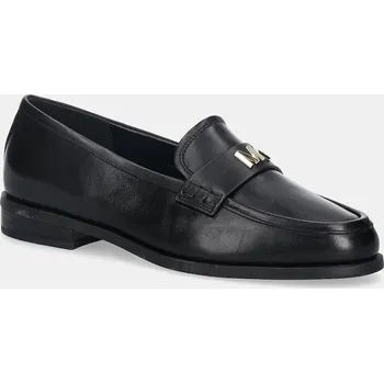 Dámské mokasíny Kožené mokasíny MICHAEL Michael Kors Lex dámské, černá barva, na plochém podpatku, 40F5LXFP1L.001 99X, EUR 37