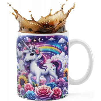 KERAMICKÝ HRNEK 330ML S POTISKEM - JEDNOROŽEC