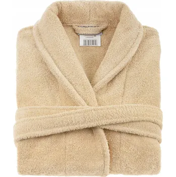 Dámský župan DÁMSKÝ BAVLNĚNÝ ŽUPAN HOTELOVÝ BÉŽOVÝ L/XL